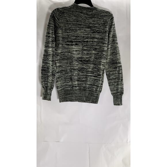 FRENCH CONNECTION Women's Gray-Black Sequin Embellished Bird Sweater SZ S - Picture 2 of 10